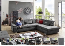 Sedací souprava PUSH_ sestava 3LST-SE-1,5STAhoR_ rozměry sestavy zleva 315 x 260 cm_ výška 85-100 cm_ nastavení hloubky sedu ve standardu_ ostatní volitelné funkce za příplatek_ v látce Nemo grau_ foto s náhledy_ obr. 22 Sedací souprava PUSH_ sestava 3LST-SE-1,5STAhoR_ rozměry sestavy zleva 315 x 260 cm_ výška 85-100 cm_ nastavení hloubky sedu ve standardu_ ostatní volitelné funkce za příplatek_ v látce Nemo grau_ foto s náhledy_ obr. 22