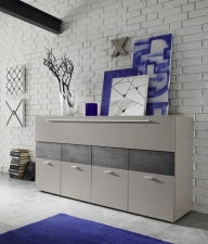 Obývací nábytek QUATTRO_sideboard 207242-08W_béžový matný melamin_dub wenge imitace Obývací nábytek QUATTRO_sideboard 207242-08W_béžový matný melamin_dub wenge imitace