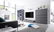 Obývací / jídelní nábytek REX_anthrazit-wenge_volná sestava elementů_obývací pokoj_obr. 2 Obývací / jídelní nábytek REX_anthrazit-wenge_volná sestava elementů_obývací pokoj_obr. 2