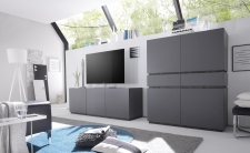Obývací / jídelní nábytek REX_anthrazit-wenge_volná sestava elementů_obývací pokoj_obr. 4 Obývací / jídelní nábytek REX_anthrazit-wenge_volná sestava elementů_obývací pokoj_obr. 4