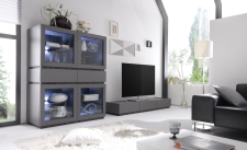 Obývací / jídelní nábytek REX_anthrazit-wenge_volná sestava elementů_obývací pokoj_obr. 6 Obývací / jídelní nábytek REX_anthrazit-wenge_volná sestava elementů_obývací pokoj_obr. 6