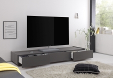 TV-element REX_(sokl)_anthrazit_3 zásuvky_otevřený TV-element REX_(sokl)_anthrazit_3 zásuvky_otevřený