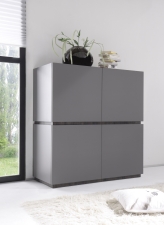 Highboard REX_(sokl)_anthrazit-wenge_4 dvířka Highboard REX_(sokl)_anthrazit-wenge_4 dvířka