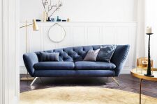 Sedací souprava SUSSEX_ Recamiere pravé_ v látce Velvet navy_ obr. 24 Sedací souprava SUSSEX_ Recamiere pravé_ v látce Velvet navy_ obr. 24