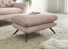 Sedací souprava SUSSEX_ taburet obdélníkový medium_ v látce Cord rosa_ obr. 37 Sedací souprava SUSSEX_ taburet obdélníkový medium_ v látce Cord rosa_ obr. 37