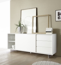 Sideboard TORINO_posuvné dveře ve středu_nohy z akrylového skla_obr. 23 Sideboard TORINO_posuvné dveře ve středu_nohy z akrylového skla_obr. 23