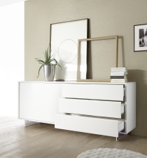 Sideboard TORINO_otevřené zásuvky_nohy z akrylového skla_obr. 16 Sideboard TORINO_otevřené zásuvky_nohy z akrylového skla_obr. 16