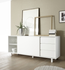 Sideboard TORINO_posuvné dveře ve středu_nohy z akrylového skla_obr. 17 Sideboard TORINO_posuvné dveře ve středu_nohy z akrylového skla_obr. 17